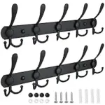 2-Pack Ticonn Wall Mounted Coat Rack – $10.46 at Amazon