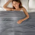 Topcee 90″ x 90″ Q-Max 0.5 Cooling Comforter Blanket (Queen, Grey) – $19