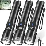 Tughlax 3-Pack Rechargeable LED Flashlights – $14.99 ($49.99 Original)