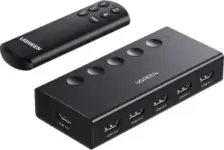 Ugreen 5 In 1 Out 4K 60Hz HDMI Switch with Remote for $27