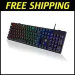 Ultra-Slim 104 Keys RGB Mechanical Gaming Keyboard for $61.19