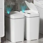 Vanpopubs 2.7-Gal Touchless Bathroom Trash Can 2-Pack for $25.99