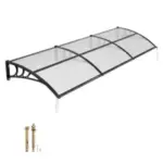 VEVOR 38″ x 117″ Transparent Exterior Door Awning for $76