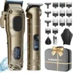 Vgrpro Cordless Hair Clipper, Trimmer, and Foil Shaver Set for $27.49