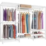 VIPEK V5 Portable Closet Wardrobe Heavy Duty Clothes Rack (White) – $75