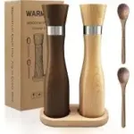 Warmkey Wooden Salt and Pepper Grinder Set for $9.99 with Free Shipping