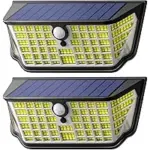 WdtPro 2-Pack Motion Sensor Waterproof Solar Lights for $14.99