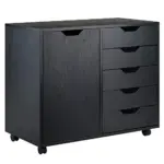 Winsome Wood Halifax 5-Drawer Mobile Side Cabinet for $89.99