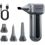 Wolfbox MF70 Rechargeable Compressed Air Duster with 5 Nozzles for $37.79