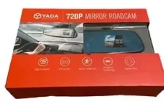 Yada RoadCam 720P Mirror Dash Camera with 120-Degree Wide Angle Lens – $12.00 ($24.00 Value)