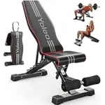 YOLEO Adjustable Weight Bench for Home Gym – Now $54.86