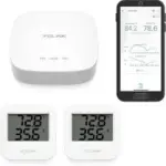 YoLink Smart Wireless Temperature/Humidity Sensor (2-Pack) with Hub – $39.98