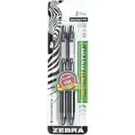 2-Pack Zebra Pen Z-Grip Retractable Ballpoint Pens (1.0mm Medium Point, Black Ink) – $1.19