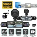 1080P HD 360° 4-Channel Car Dash Cam for $37.23 – Front, Rear, and Side Cameras