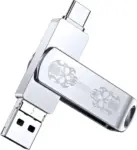 256GB Flash Drive for iPhone with Lightning, USB, and Type-C Plugs – Now $26.90