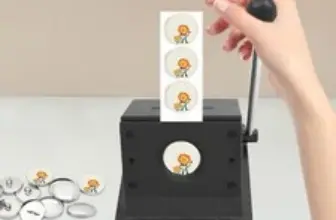 37mm Round Manual Graphic Punch Die Cutter Tool for Card Badges – Now $52.71