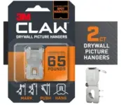 2-Pack 3M Claw Drywall Picture Hanger for $8.46 – Supports Up to 65 lbs