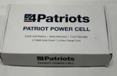 4Patriots Patriot Power Cell 8,000 mAh Solar Power Bank for $23.40