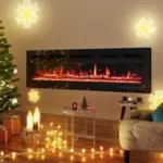 50” Wall-Mounted Electric Fireplace Heater with Remote – Now $122 $122.00