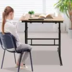 Adjustable Height Rolling Laptop Desk for Office – Now $61.08
