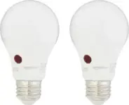 2-Pack Amazon Basics A19 60W Equivalent Dusk to Dawn LED Bulbs for $5.88