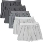 5-Pack Amazon Essentials Cotton Jersey Boxers for $17