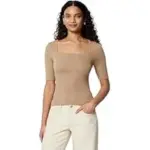 Amazon Essentials Women’s Half Sleeve Square Neck T-Shirt for $7.99