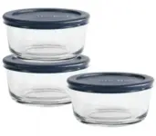 Anchor Hocking 2-Cup Round Glass Food Storage Containers Set of 3 for $6.34