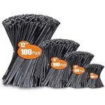 400 Count Anoson UV Resistant Cable Zip Ties – Assorted Sizes for $5.99