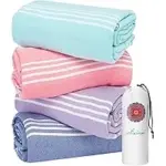 Antfuny Turkish Beach Towels – 4-Pack for $33.98