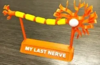Articulated Neuron Cell Desk Stand – ‘Last Nerve’ Funny Desk Accessory for $10.00