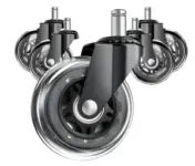 5-Pack ASHGOOB Rollerblade-Style Office Chair Wheels for $12