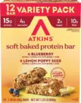 12-Pack Atkins Soft Baked High Protein Bars – $15.70 (Lemon Poppyseed & Blueberry Flavors)