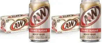 24-Pack A&W Zero Sugar Root Beer Soda for $9.50