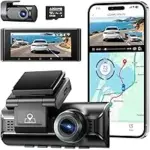 Azdome M550 Pro 2.5K GPS WiFi Dash Cam with 2160p Rear & Cabin Cameras for $60.49