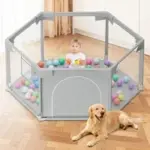 Babyeap 50 Inch Hexagonal Baby Playpen Now $29.99