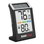 BaldrTherm 3.2” Solar-Powered Thermometer and Humidity Meter for $5.99