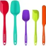 Barsone Heat Resistant Silicone Nonstick Spatula Set (5-Piece) for $4.99