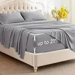 Bedsure 4-Piece GentleSoft Deep Pocket Queen Sheets Set for $13.49