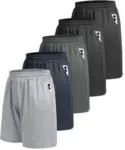 5-Pack BOOJO Men’s Athletic Gym Shorts with Pockets for $19