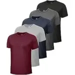 5-Pack Boojo Moisture-Wicking Short Sleeve Workout Shirts for $17.99