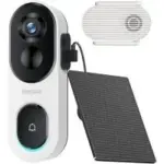 Botslab 2K Video Doorbell Camera with Solar Panel and Base Station for $69.99