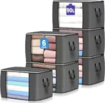 6-Pack Budding Joy Foldable Fabric Storage Containers for $11