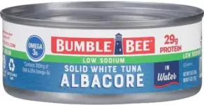 Bumble Bee Low Sodium Solid White Albacore Tuna, 5 oz Can for $0.86