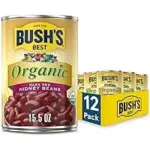 12-Pack Bush’s Best Organic Dark Red Kidney Beans for $11.36