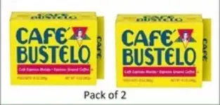 Cafe Bustelo Espresso Style Dark Roast Ground Coffee 2-Pack for $7.78