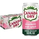 Canada Dry Fruit Splash Strawberry Ginger Ale (12oz, Pack of 12) for $5.00