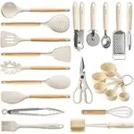 22-Piece CAROTE Silicone Cooking Utensils Set for $29.99
