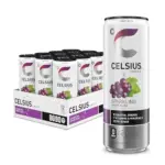 CELSIUS Sparkling Grape Rush Sugar Free Energy Drink 12-Pack for $14.25