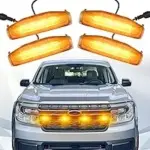 4-Pack CFDSDE LED Front Grill Lights for 2022-2024 Ford Maverick – $16.00